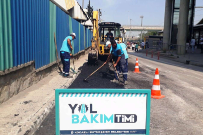 Darıca’da bozulan yollara anında müdahale