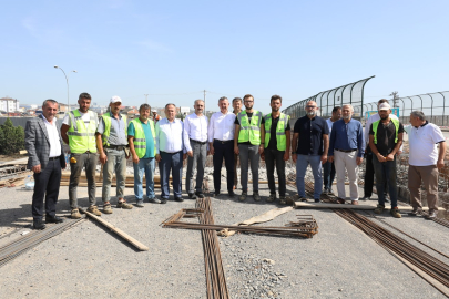 Başkan Büyükakın, Turgut Özal Köprüsü ikileme çalışmasını inceledi