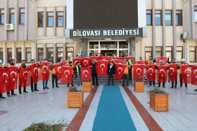 Dilovası, Türk Bayrakları ile donatıldı