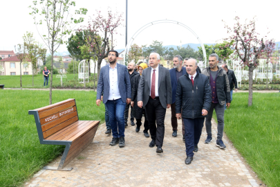 Gündoğdu, Derince Sağlıklı Yaşam Parkını inceledi