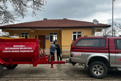 Karamürsel Tahtalı Mahallesine yangın söndürme tankeri