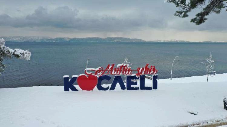 Kocaeli karda bir başka güzel