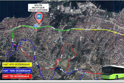 Gölcük’te yeni hastane için 3 hatta güzergah değişikliği