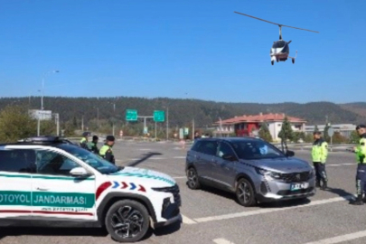 Düzce'de çaykopter destekli denetim